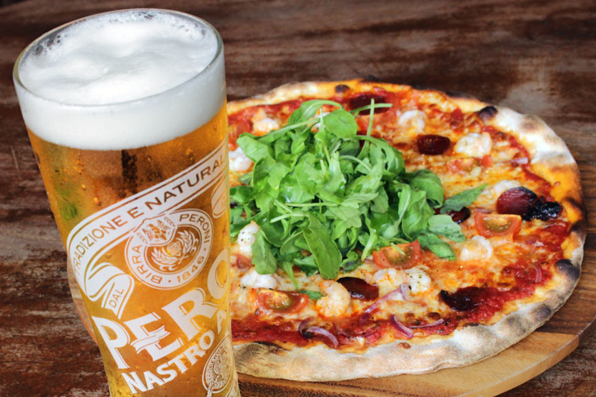 The Garlic Prawn Pizza