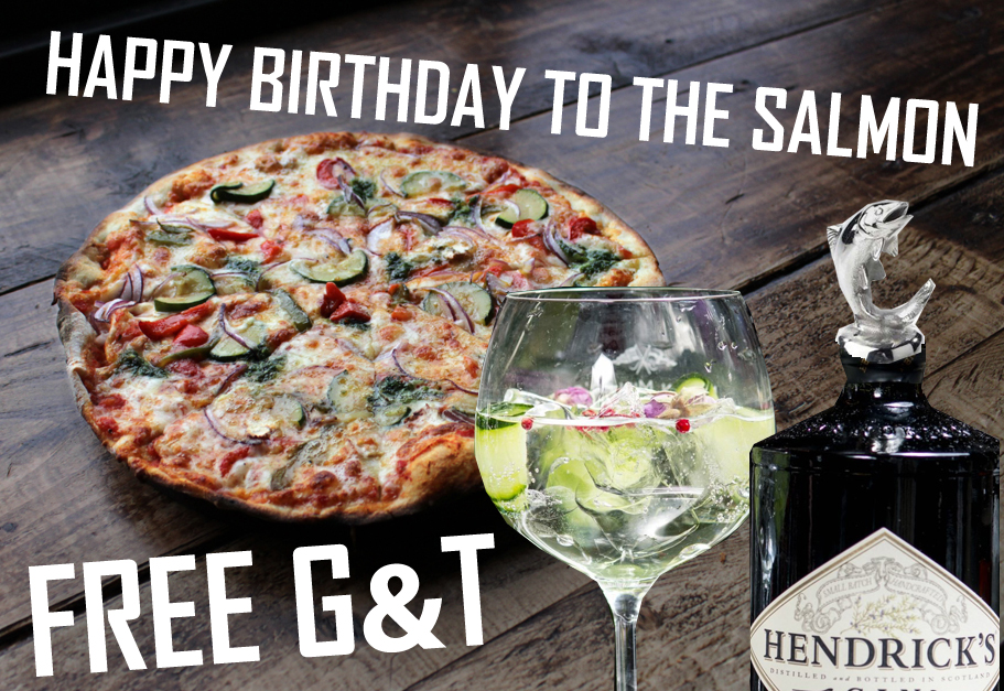 Birthday Promotion Leaping Salmon